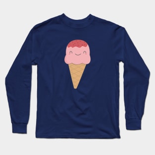 Kawaii and cute ice cream cone t-shirt Long Sleeve T-Shirt